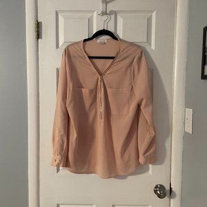 Calvin Klein Long Sleeve Pink Blouse